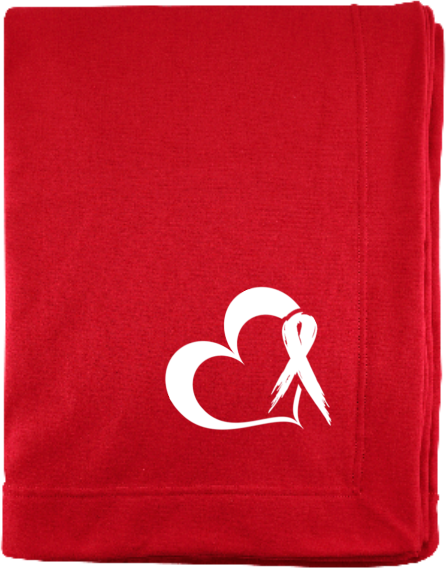 Heart Ribbon Sweatshirt Blanket - Towel (1155x1155), Png Download