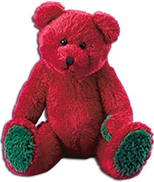 Boyds Lil Fuzzies Jingle Red Plush Teddy Bear Yuletide - Teddy Bear (506x600), Png Download