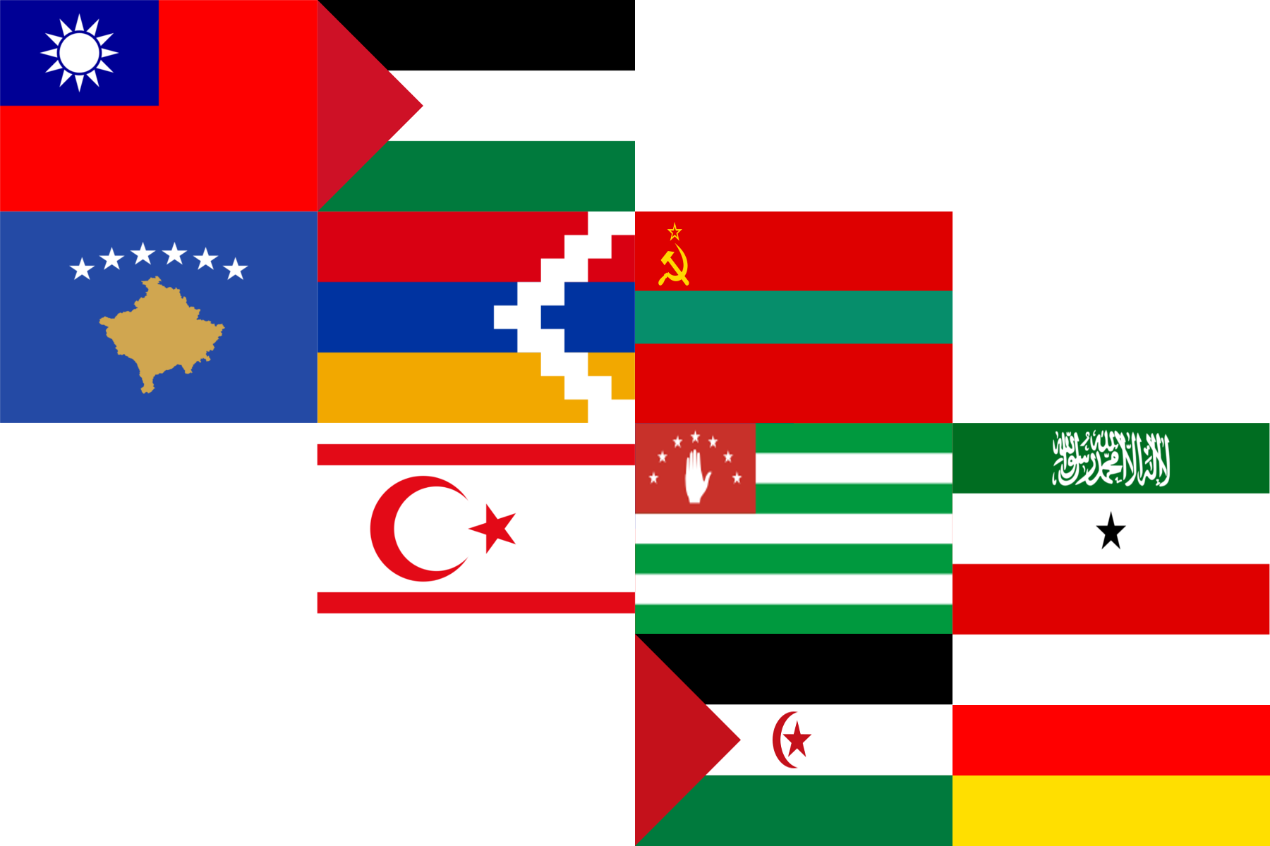 Flags Of States With Limited Recognition - Kosovo - National Flag - Current Oval Ornament (1800x1200), Png Download