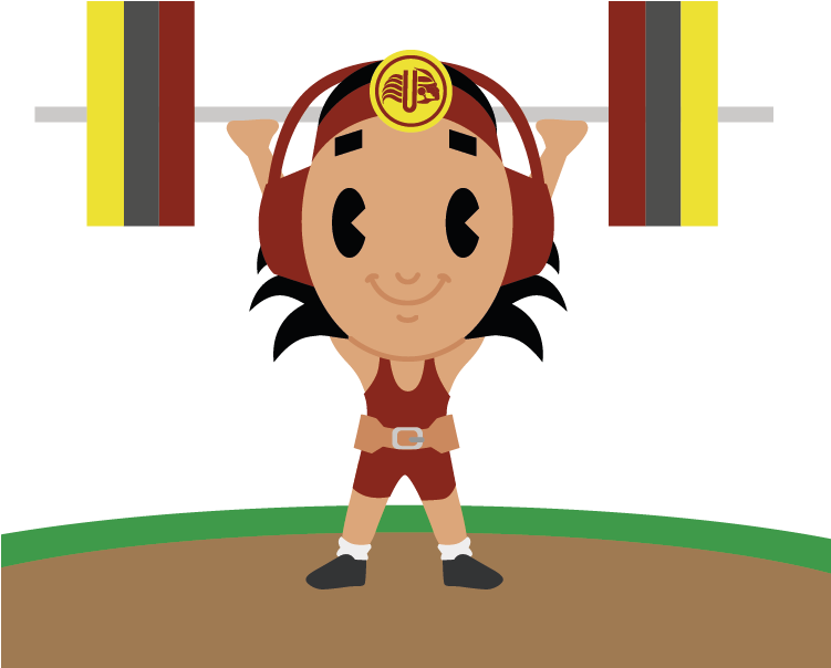 Levantamiento De Pesas - Cartoon (750x750), Png Download