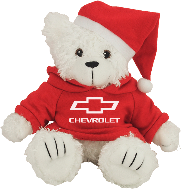 White Chevrolet Christmas Teddy Bear - Ipickimage 318253 Black License Plate With Chevrolet (624x650), Png Download