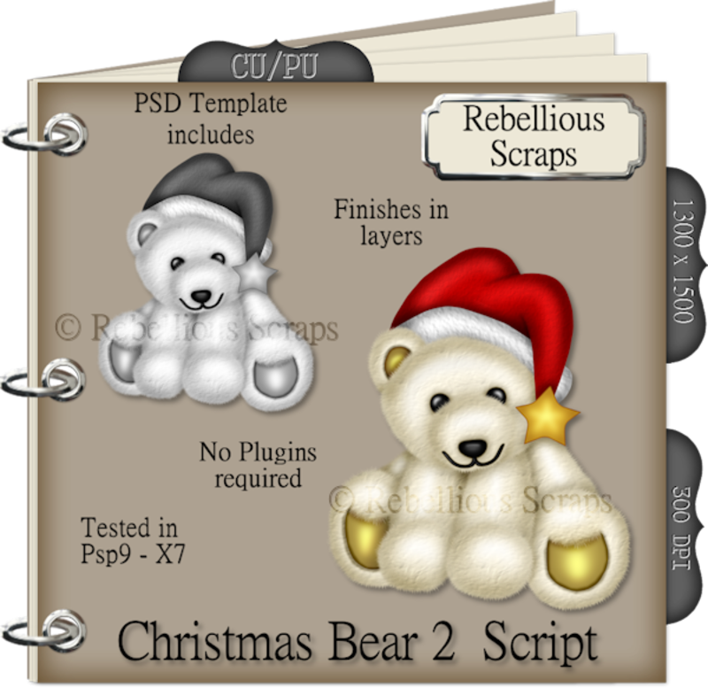 Christmas Bear 2 - Clip Art (800x777), Png Download