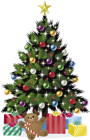Christmas Tree Bear - Christmas Day (300x469), Png Download