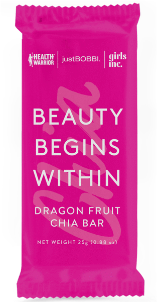 Beauty Begins Within Dragon Fruit Chia Bar - Plastic (600x600), Png Download