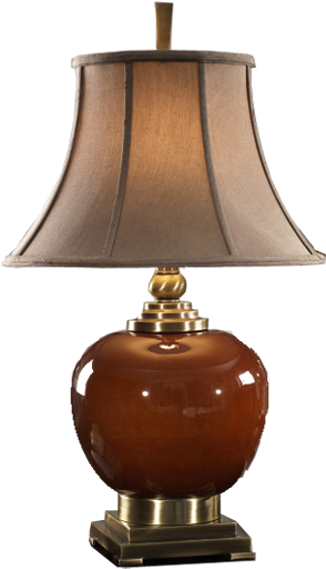 Lamps - Lamp Shade On Table Png (498x539), Png Download