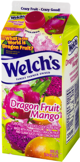 Welch's Fruit Juice Cocktail Blend Dragon Fruit Mango, - Welch's Grape Juice (303x600), Png Download