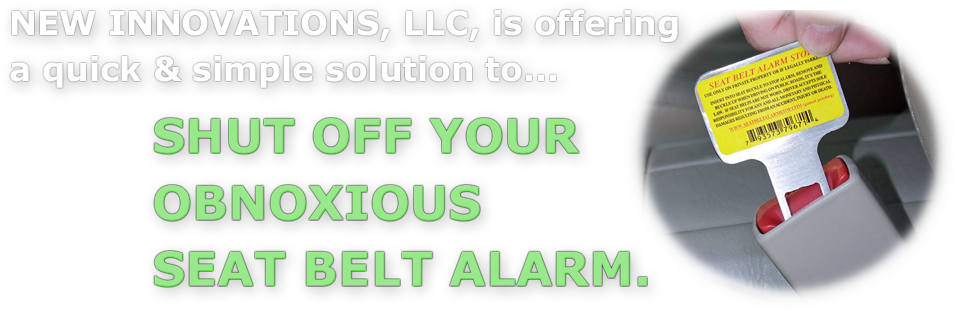Shut Off Your Seat Belt Alarm With The Seat Belt Alarm - Graphics (990x337), Png Download