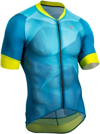 Sugoi Men's Rs Climber`s Jersey, Ocean Depth/mountain - Sugoi 2018 Men's Rs Climber's Jersey (424x600), Png Download