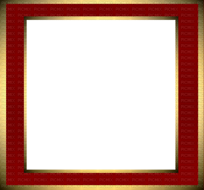 Frame Red Gold - Picture Frame (400x374), Png Download