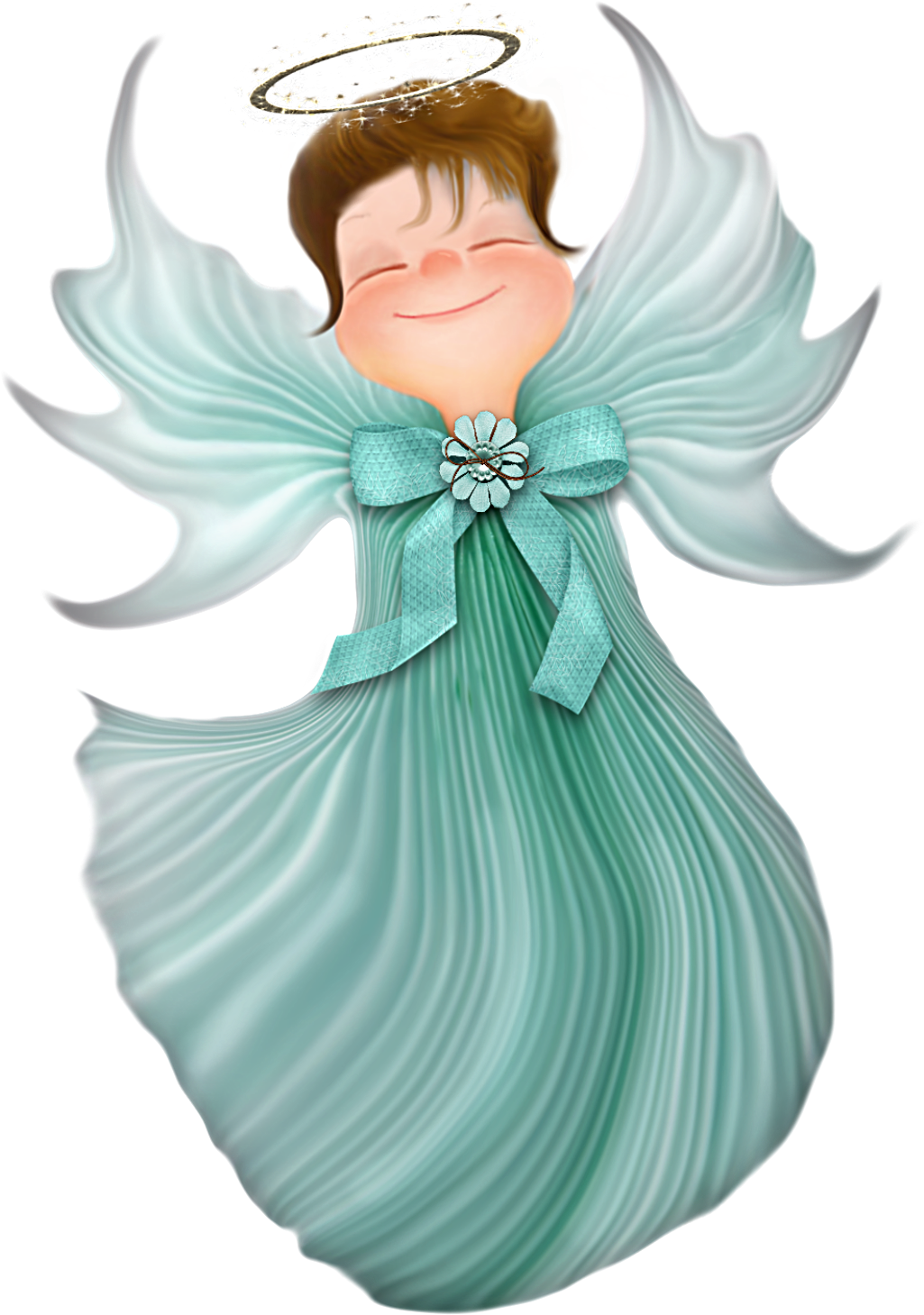 Blue Angels, Teal Christmas, Mushroom, Dragonflies, - Fairy (1050x1500), Png Download