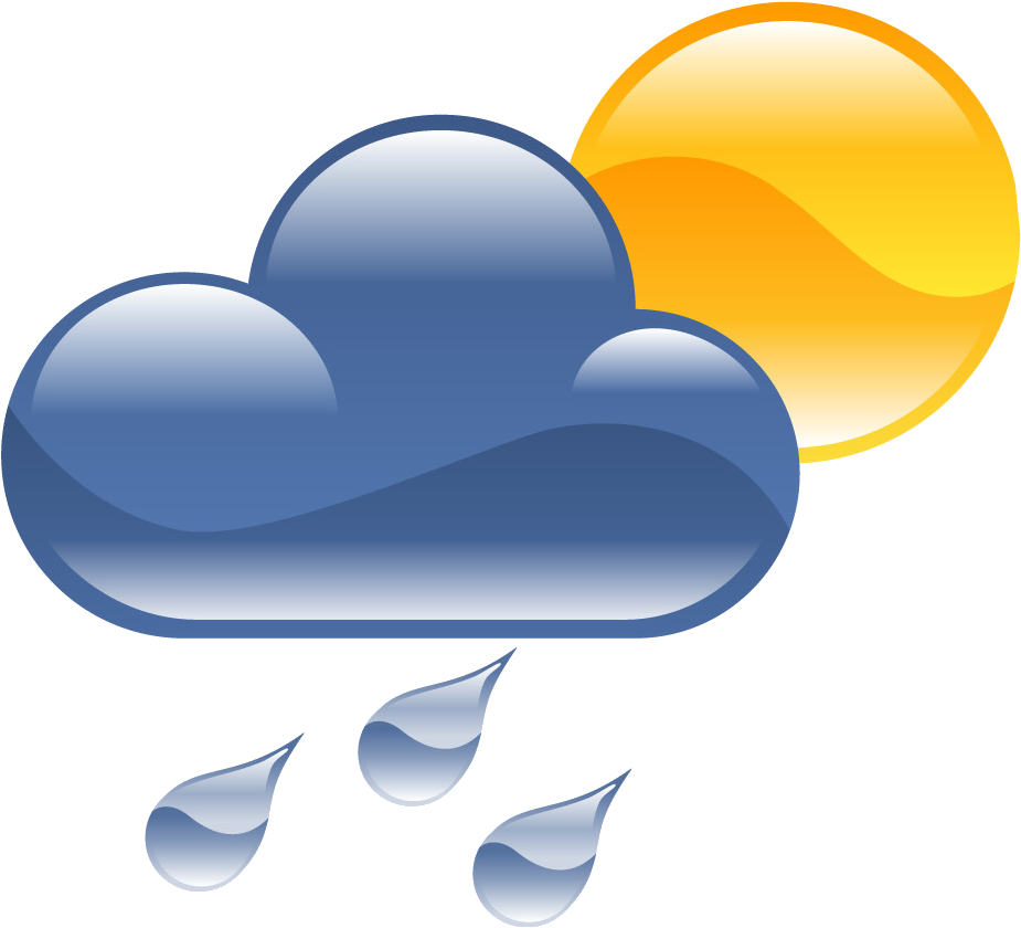 28 Collection Of Rain And Sun Clipart - Thunder And Lightning Clipart (1001x952), Png Download