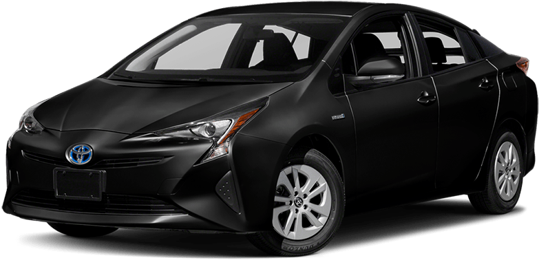 2018 Toyota Prius - Nissan Leaf 2015 Black (1000x434), Png Download