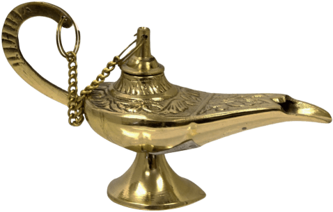Genie Aladdin Princess Jasmine Clip Art Genie Lamp - Png Lamp (500x333), Png Download