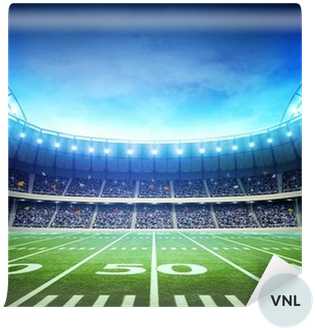 Vinyl Wall Mural Light Of American Stadium ✓ Easy Installation - American Football Stadium Background (400x400), Png Download