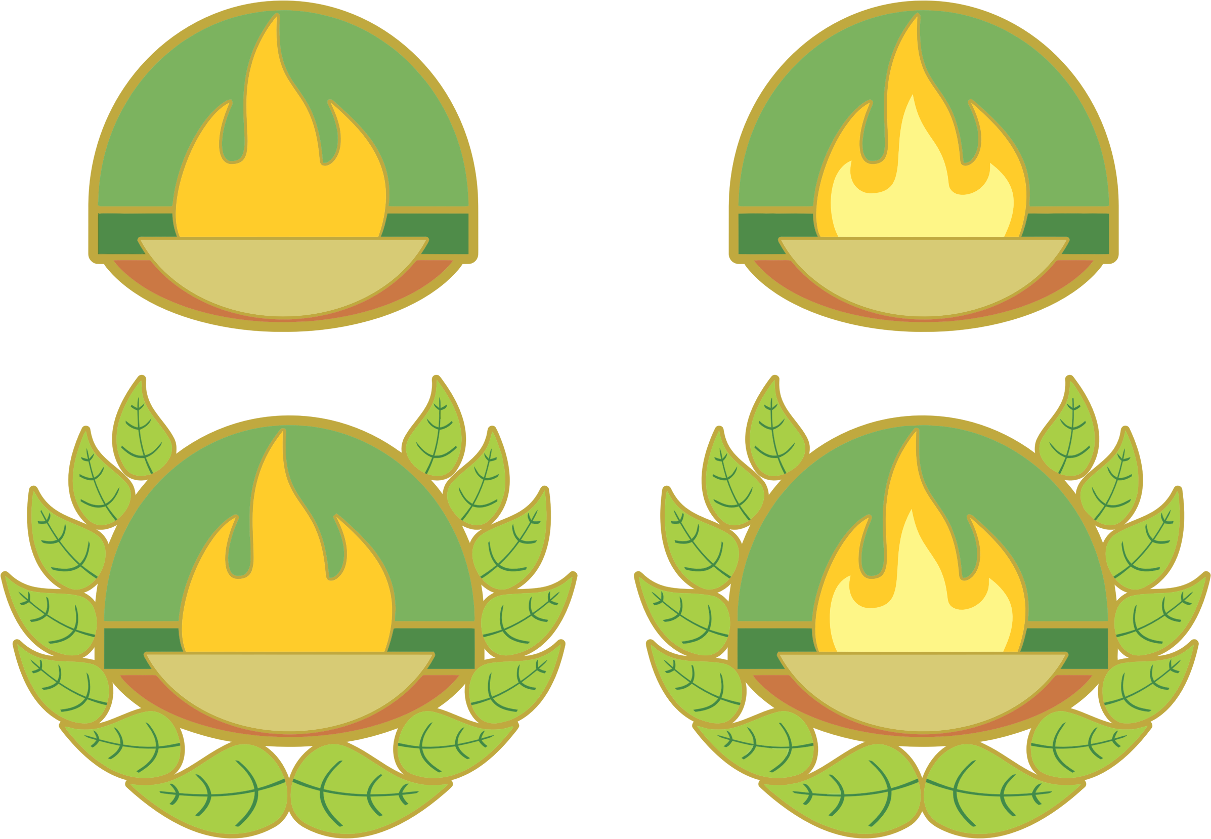This Free Icons Png Design Of Braziers Of Fire With (2394x1658), Png Download