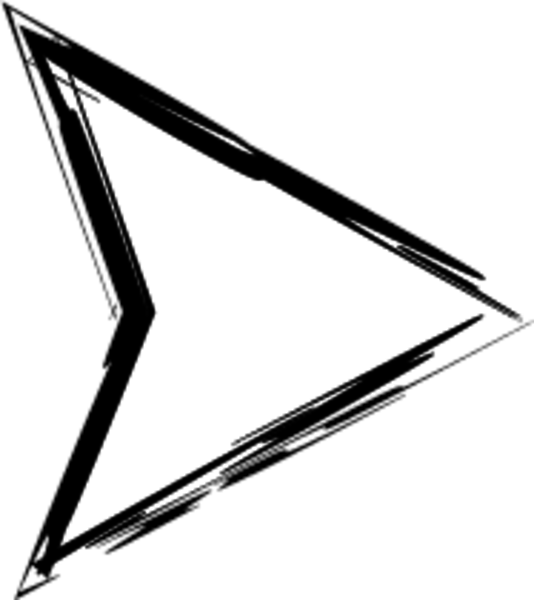 Arrows Sketch - Triangle (534x600), Png Download