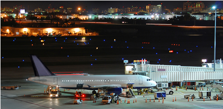 Airport Led Lighting - India Largest Airport (489x260), Png Download