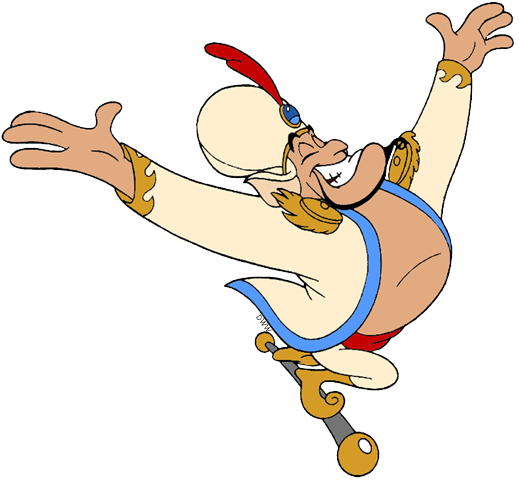 Human Genie Juggling Human Genie In Parade - Aladdin (519x480), Png Download