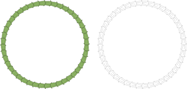 Circle Clipart Wreath - Bracelet (600x288), Png Download