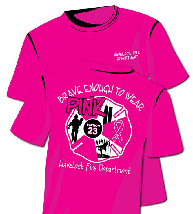 2018 'brave Enough' Pink Tee - North Carolina (742x738), Png Download