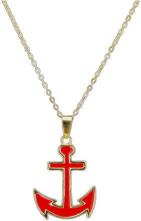 Necklace With Anchor Pendant - Necklace (500x500), Png Download