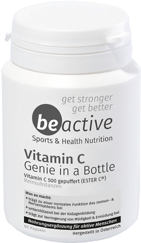 Be Active Genie In A Bottle Vitamin C 500 Mg - General Supply (600x600), Png Download