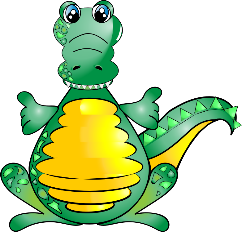 Crocodile Clipart Crocodile Head - Gambar Buaya Kartun Lucu (782x748), Png Download