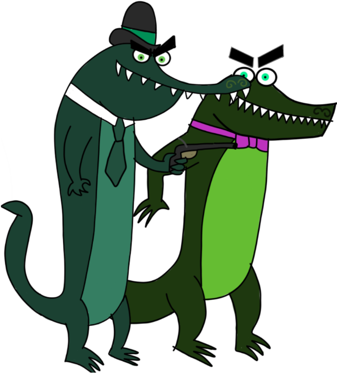 Crocodile Twins ,tim And Ryan (720x754), Png Download