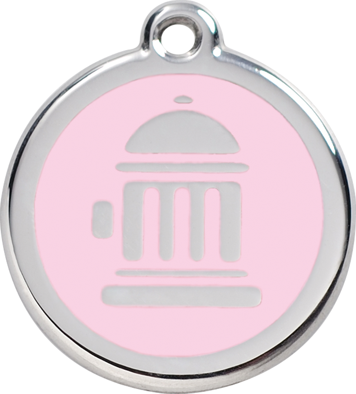 1fhpkm, 9330725027992, Image - Red Dingo Fire Hydrant Pet Id Tag - Pink (1500x1658), Png Download