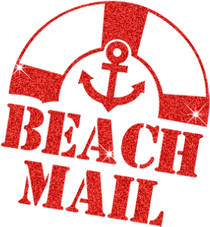 Heat Transfer Beach Mail Anchor Design With Red Glitter - Stencil1 6"x6" Stencil-peace Signs (415x415), Png Download