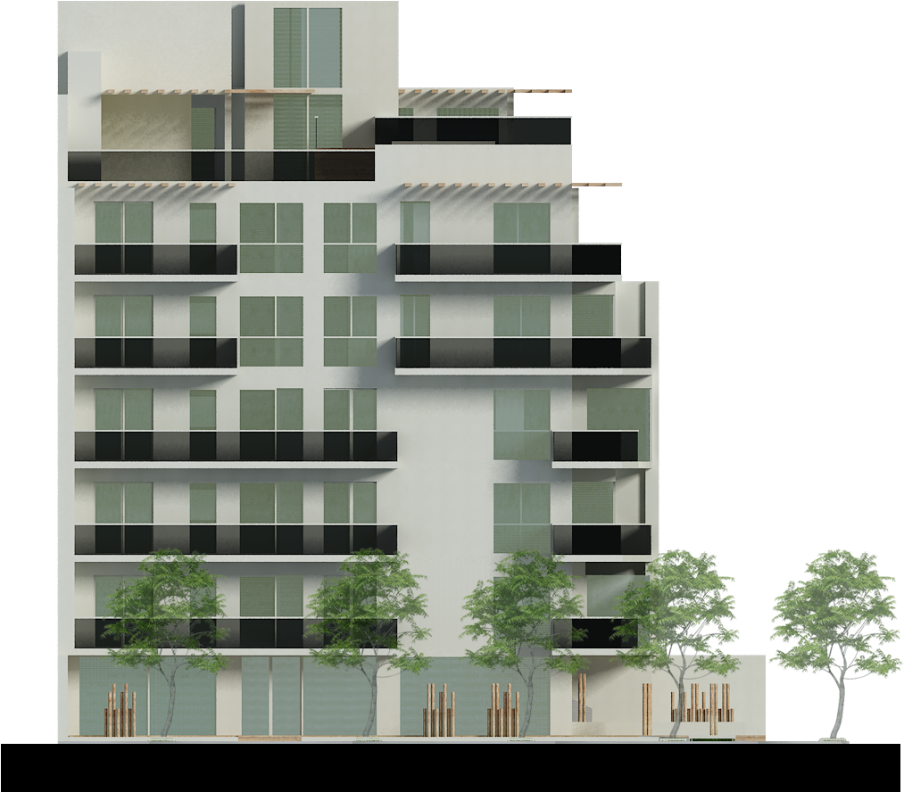 Arquitectura Edh Edificio Gral Paz - Edificio Vista Frontal Png (1500x1125), Png Download