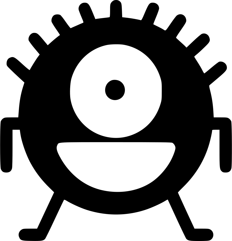 Laughing Monster Comments - Vector Graphics (942x980), Png Download