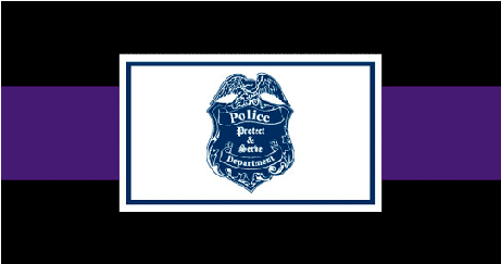 Police Department Casket Drape - Police (460x368), Png Download
