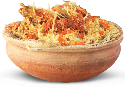 Chiken Biryani - Gourmet Food Bowl (510x550), Png Download