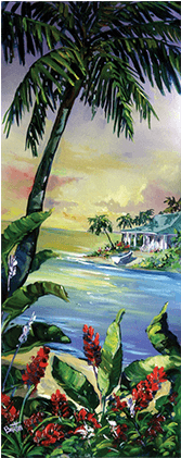 Tropical Paradise - Attalea Speciosa (500x500), Png Download