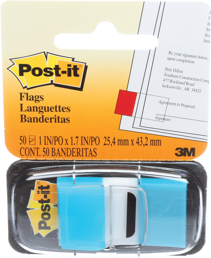 Download Postit® Flags Post It Flags Blue Full Size PNG Image PNGkit