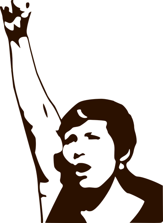 Acción De Solidaridad Con L@s Trabajadore@s De La Empresa - Woman Power Clipart (527x720), Png Download