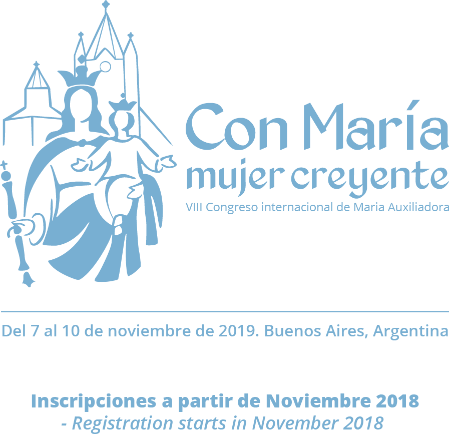 En El Logo Del Encuentro, La Familiar Y Querida Imagen - Novena A Maria Ausiliatrice (899x869), Png Download