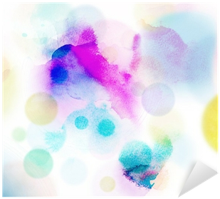 Vinilo Pixerstick Acuarela Abstractos Círculos De Colores - Tapis Extra Doux Taupe 120x170cm Cocoon 170x120cm Taupe (400x400), Png Download