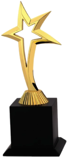 Metal Star Trophy - Alt Attribute (500x333), Png Download