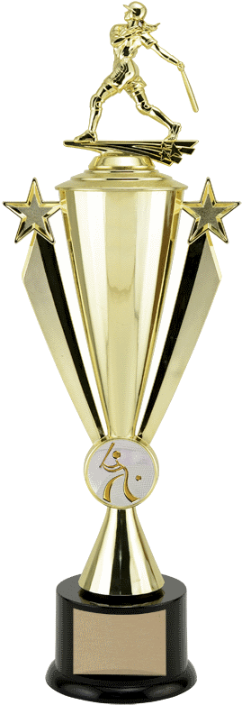 Star Ribbon Cup Insert Holder Trophy With Figure - Star Trophy Png Format (286x800), Png Download