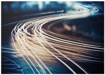 Traffic By Night - 50x70 Cm (400x400), Png Download