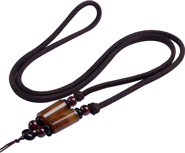 High-end Men And Women Agate Gold Pendant Woven Red - Bead (800x800), Png Download