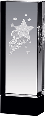 Onyx Laser Crystal Trophies - Banner (440x420), Png Download