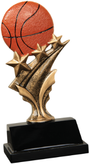 Basketball Tri Star Award - Award (350x350), Png Download