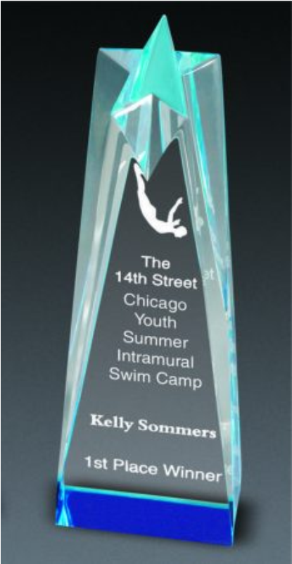 Modern Star Award A135 - Star Tower Award (10") Quantity(1) (600x800), Png Download