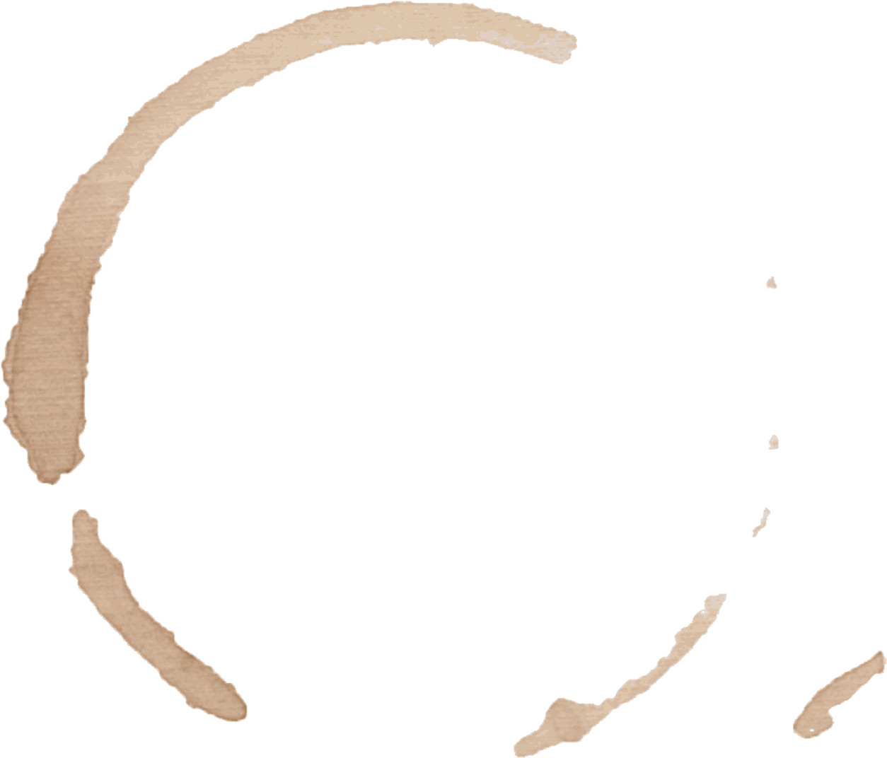 Handmade Coffee Cup Stains - Wood (1400x1400), Png Download
