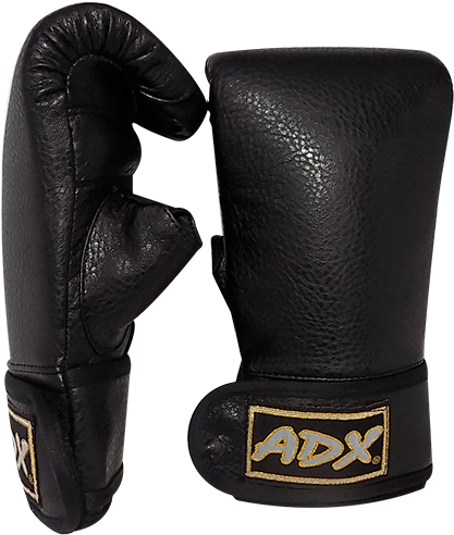 Guanteletas Para Boxeo Profesional Color Negro En Vinil - Guantes De Box Y Guanteleta (500x500), Png Download