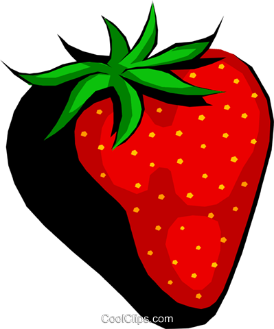 Large Strawberry Royalty Free Vector Clip Art Illustration - Clip Art (399x480), Png Download