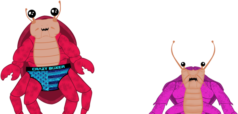 171022 Crab People Pink Red - Red (1000x410), Png Download